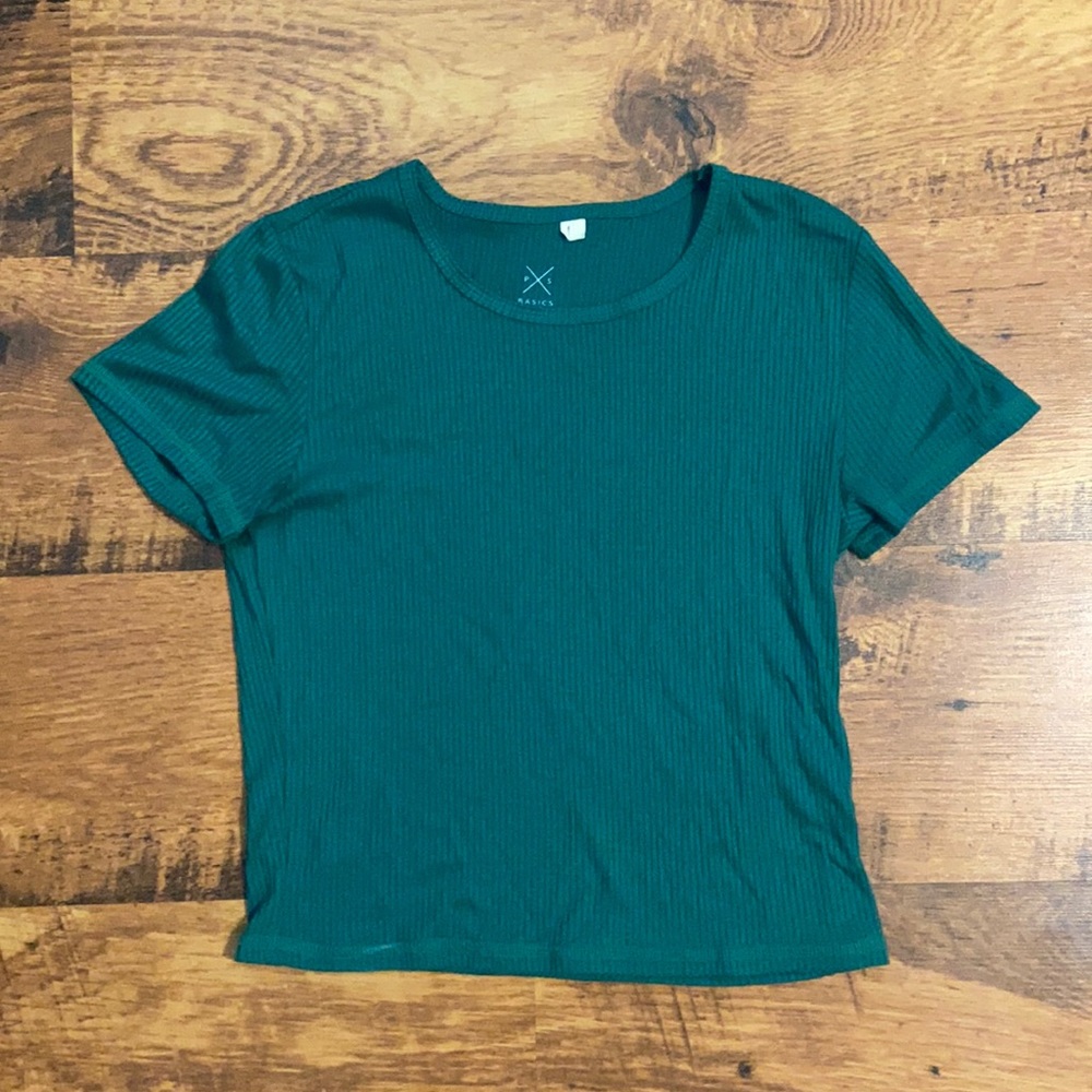 Pacsun Short-Sleeved Ribbed Top